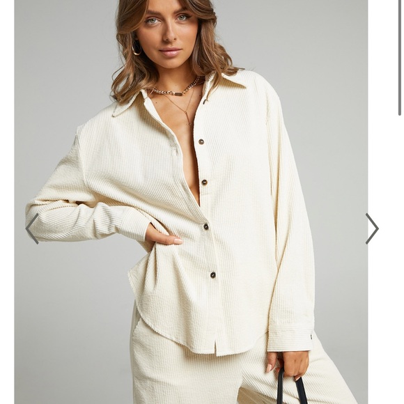 LIONESS NIKITA CORD BUTTON UP SHIRT - Picture 7 of 7